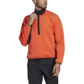 adidas Fleecepullover Terrex Utilitas Hike Half-Zip pomarańczowy męski